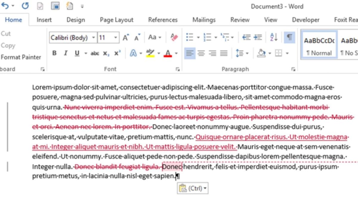 Cara menghilangkan garis merah di word