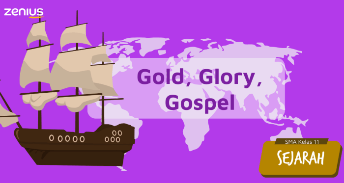 Gold glory gospel motivasi dan dampak penjelajahan samudera portugis dan spanyol