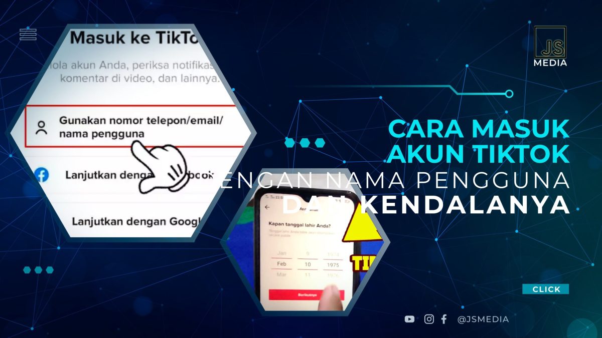 Cara masuk akun tiktok dengan nama pengguna