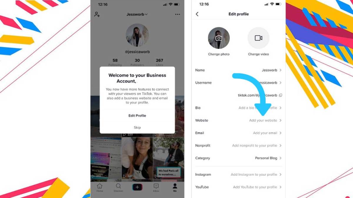 Cara menambahkan link di bio tiktok