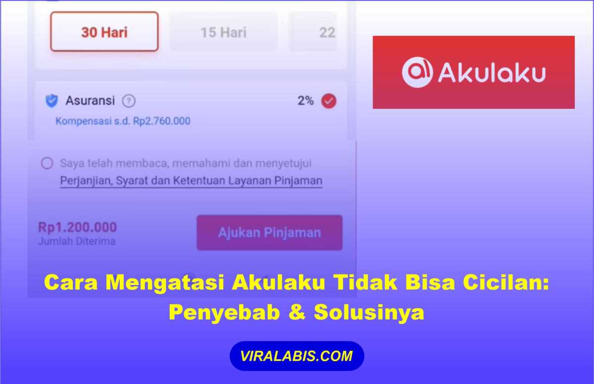 Kenapa akulaku tidak bisa cicilan
