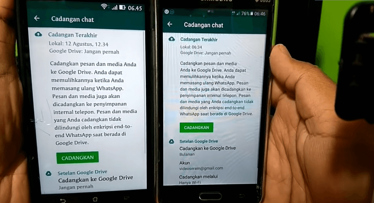Cara mengembalikan chat wa yang terhapus permanen