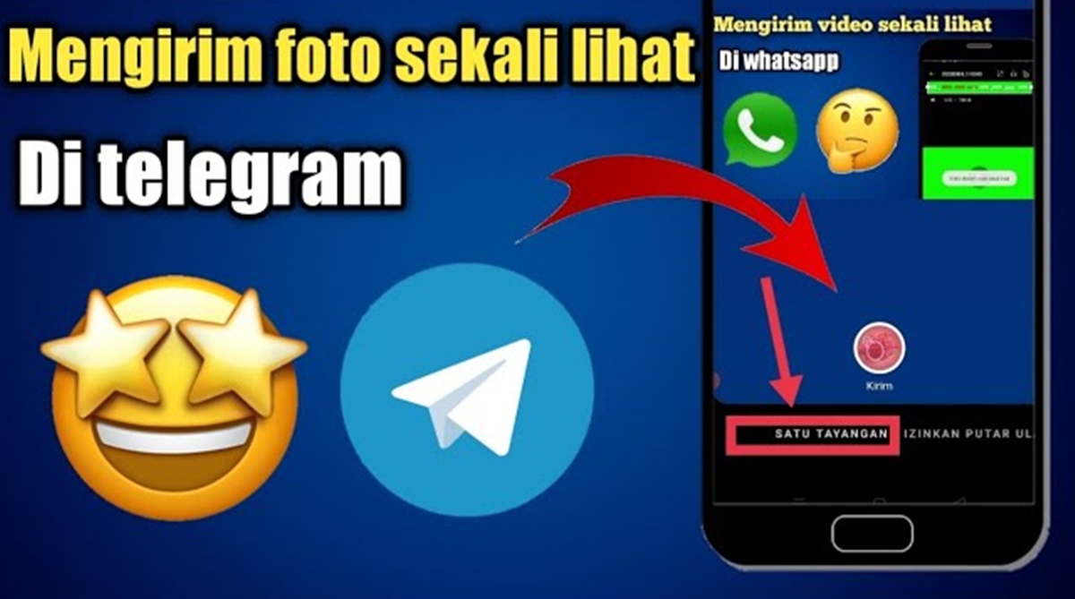 Cara mengirim foto sekali lihat di telegram