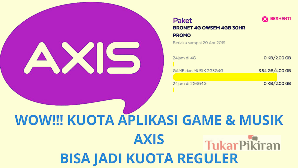 Cara mengubah kuota game axis menjadi kuota utama