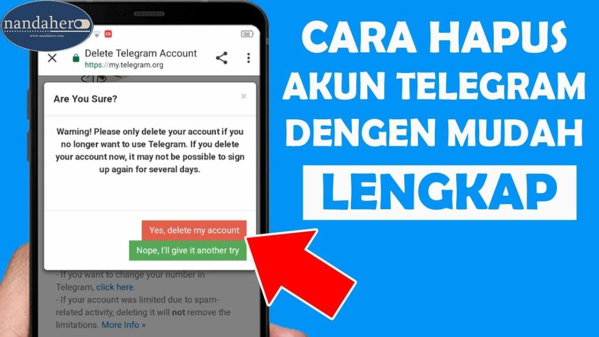 Akun menghapus telegram tanpa kode verifikasi mengembalikan permanen