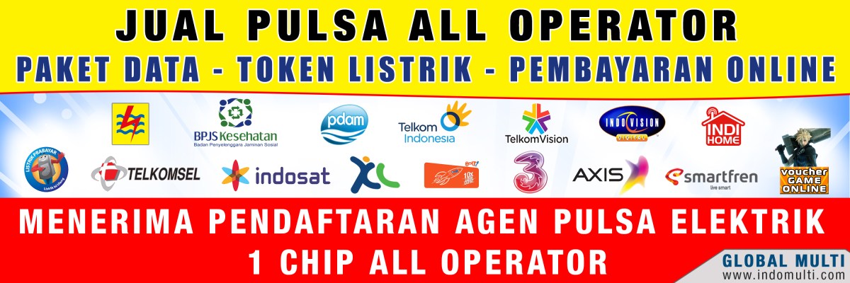 Pulsa spanduk listrik 3m 1m