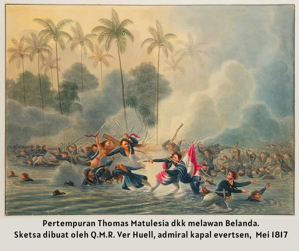 Pattimura perang maluku perlawanan 1817 rakyat kapitan saparua matulessy sejarah patimura belanda mei melawan lukisan pengangkatan sebagai tahun opstand tokoh