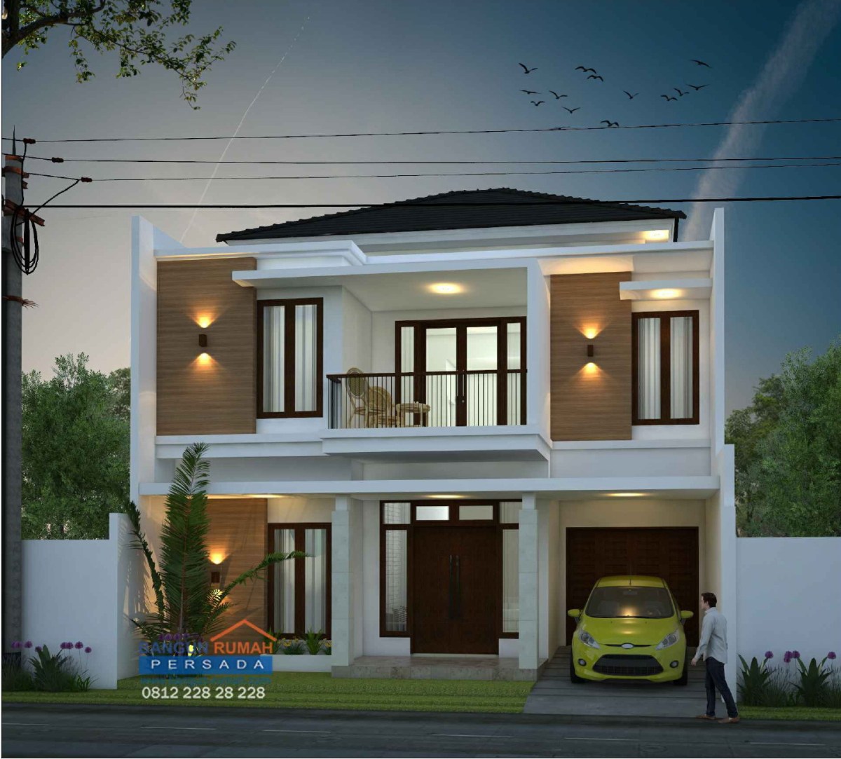 Desain lantai minimalis donny timur storey lebar tampak bapak balcon casas depan mewah denah sederhana exterior emporioarchitect kayu fachadas terbaik