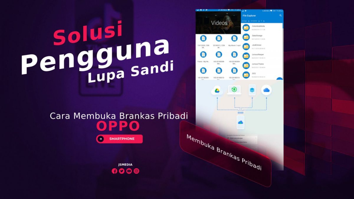 Cara membuka brankas pribadi di hp oppo yang lupa kata sandi