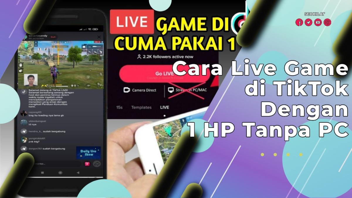Cara live game di tiktok