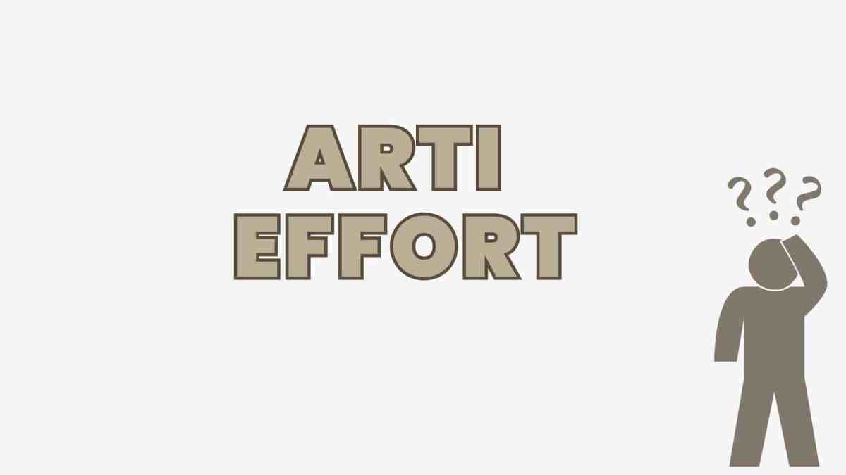 Arti effort dan feedback dalam hubungan