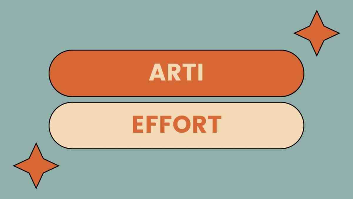Arti effort dan feedback dalam hubungan