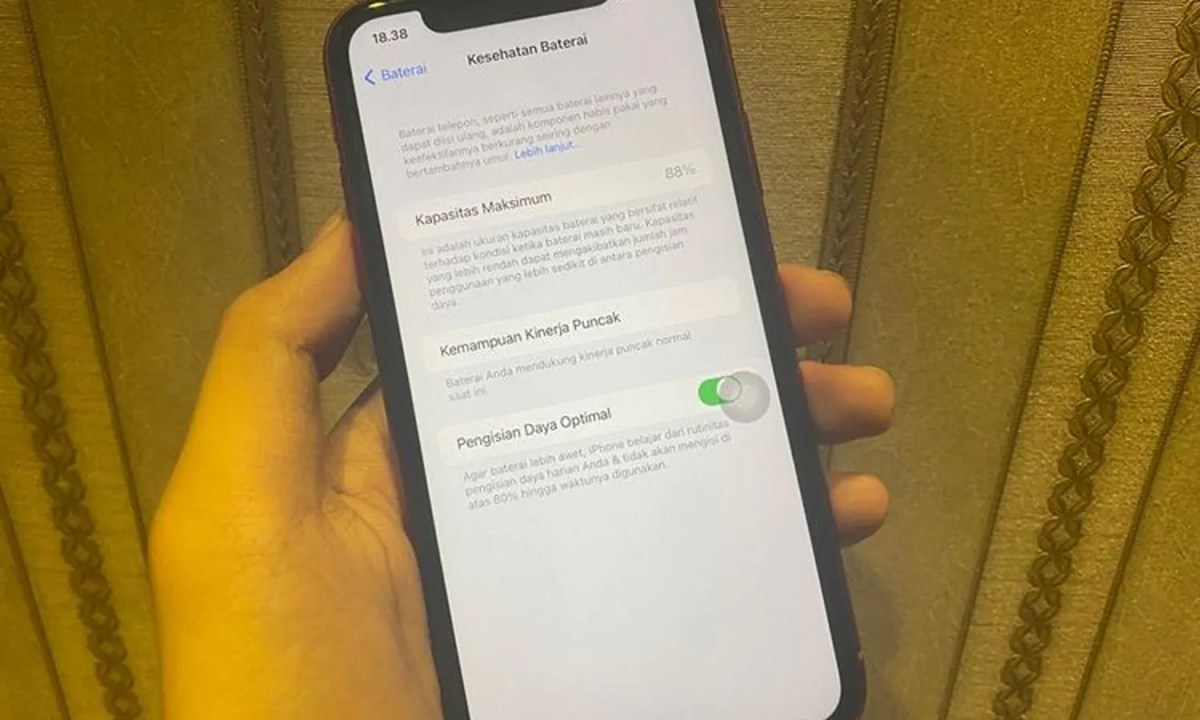 Cara mengembalikan kesehatan baterai iphone ke 100