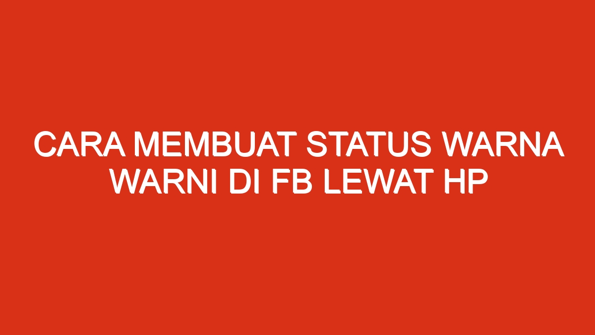 Warna warni lewat