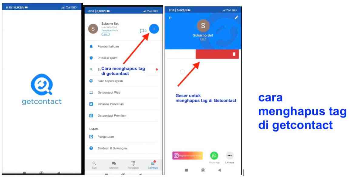 Cara menghapus tag di getcontact