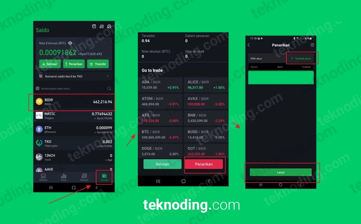 Cara withdraw tokocrypto