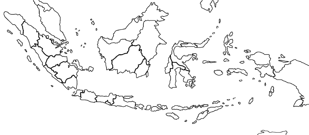 Gambar peta indonesia simple