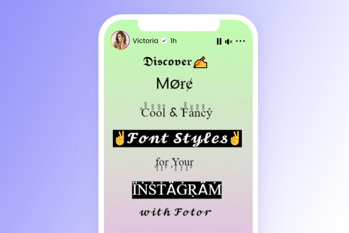 Font ig iphone