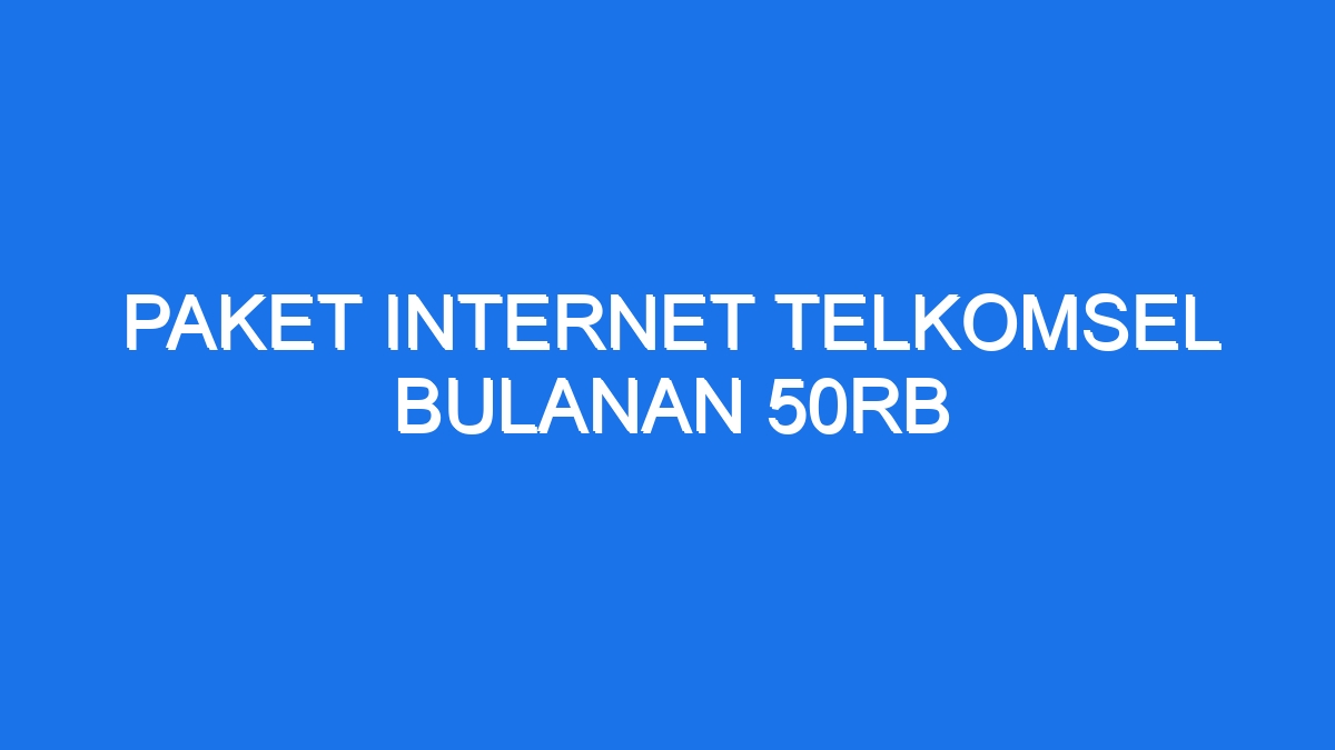 Paket telkomsel omg