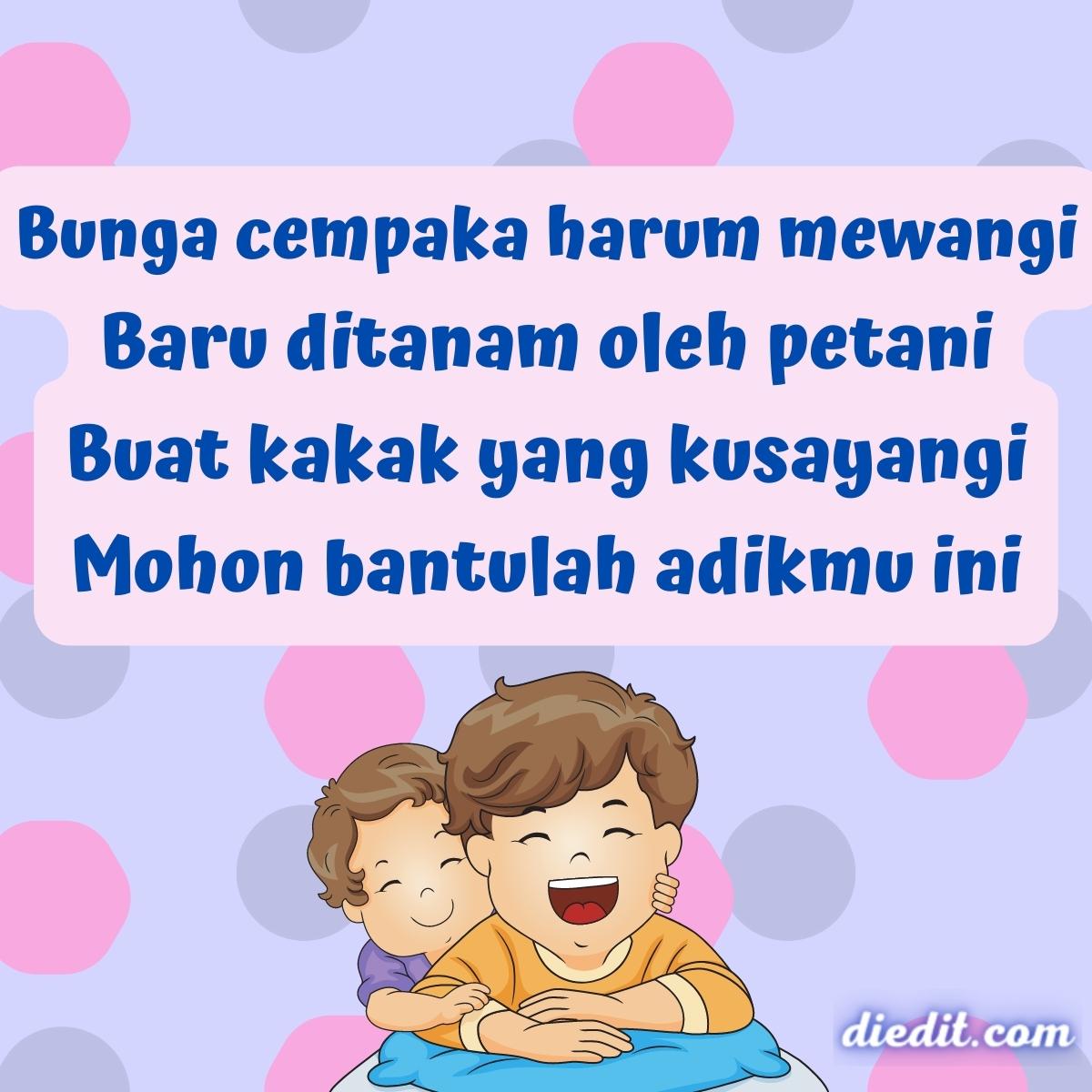 Nama kontak untuk kakak tersayang