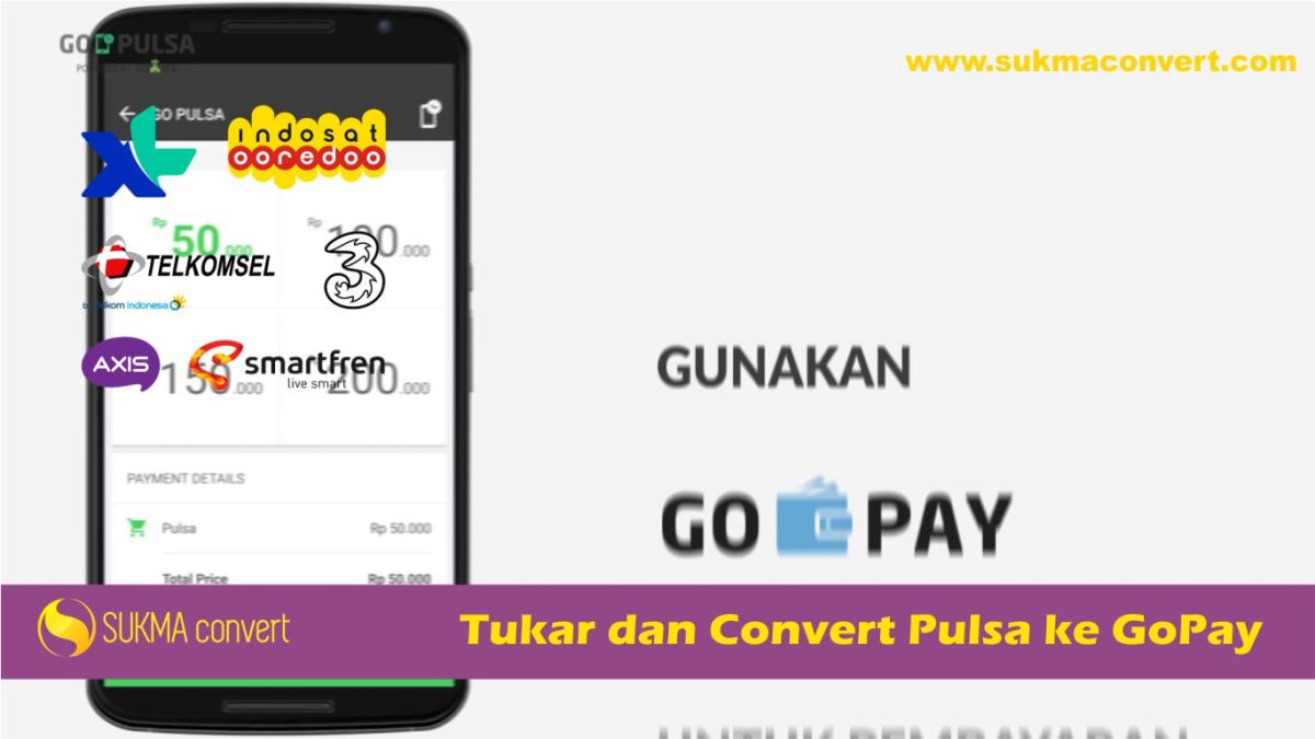 Convert pulsa gopay ke