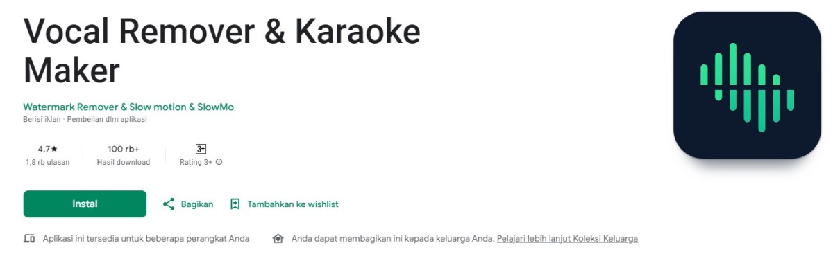 Aplikasi penghilang suara vokal android