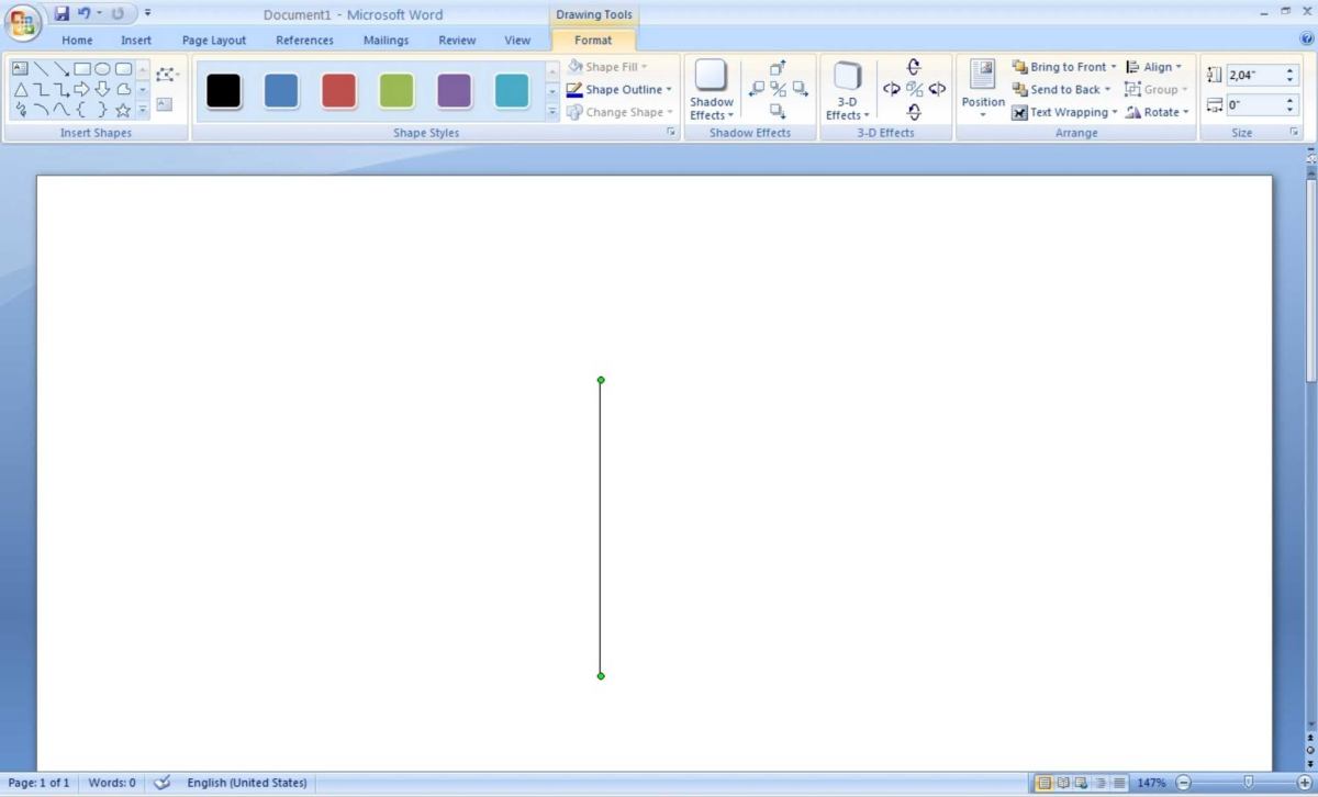 Cara membuat garis lurus di word