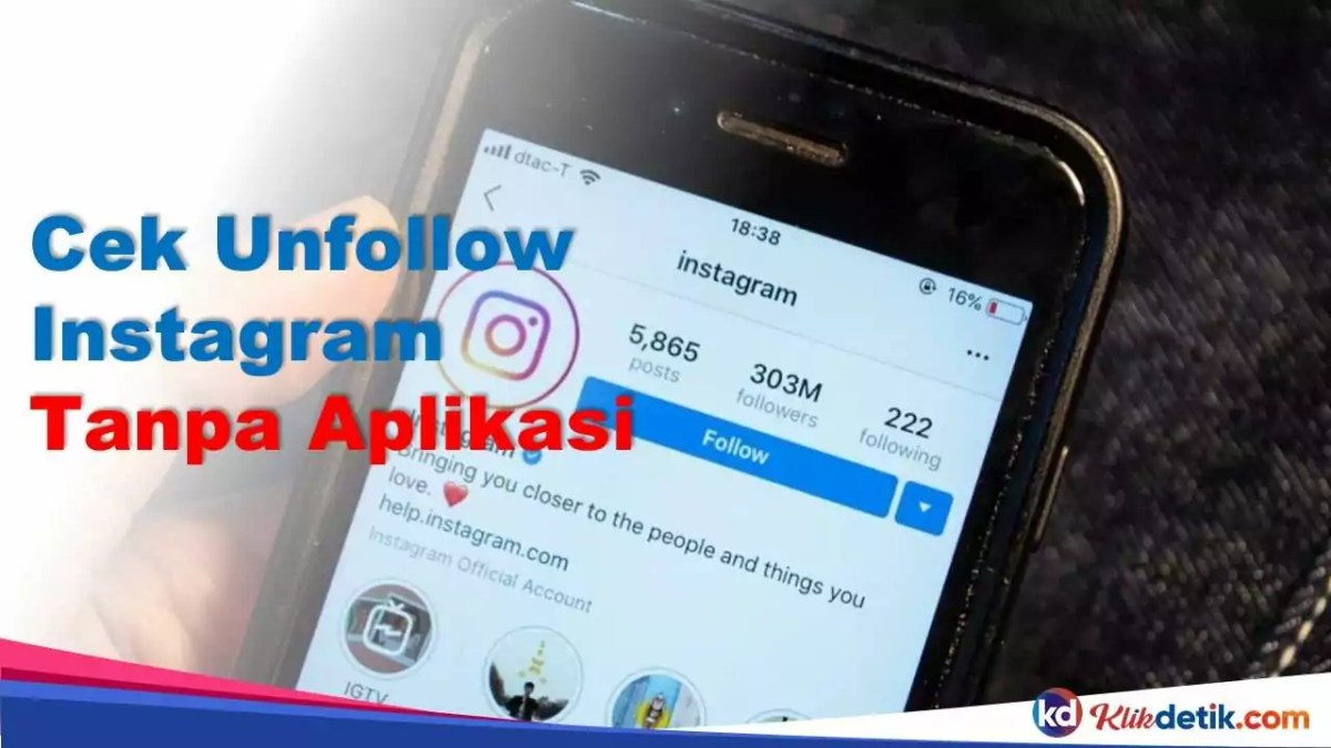 Cek unfollow instagram tanpa aplikasi