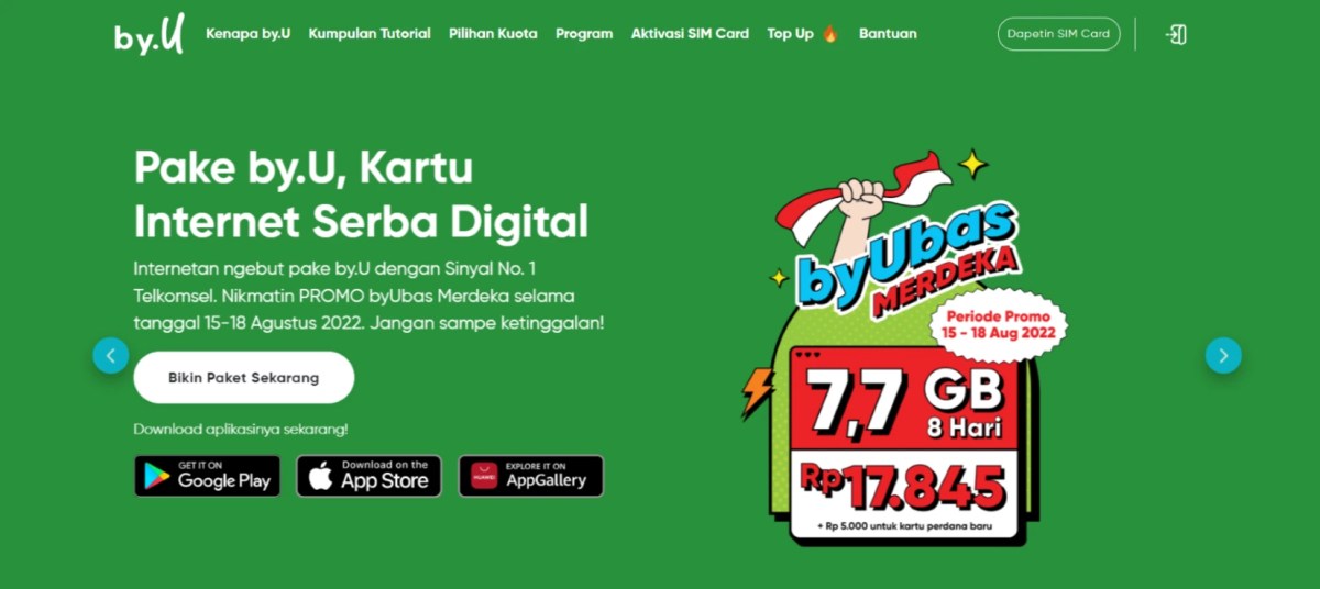Cara beli paket by u tanpa aplikasi