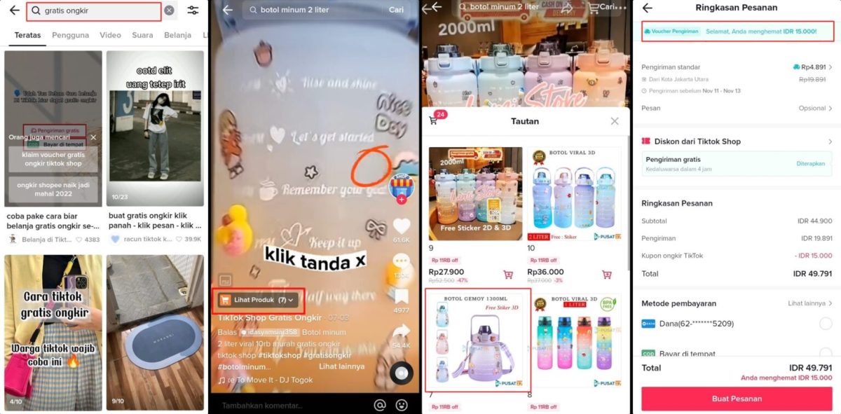 Cara mendapatkan kupon tiktok shop
