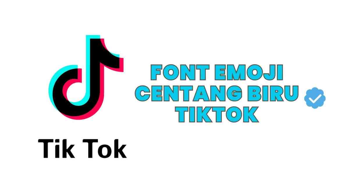 Stiker centang biru tiktok